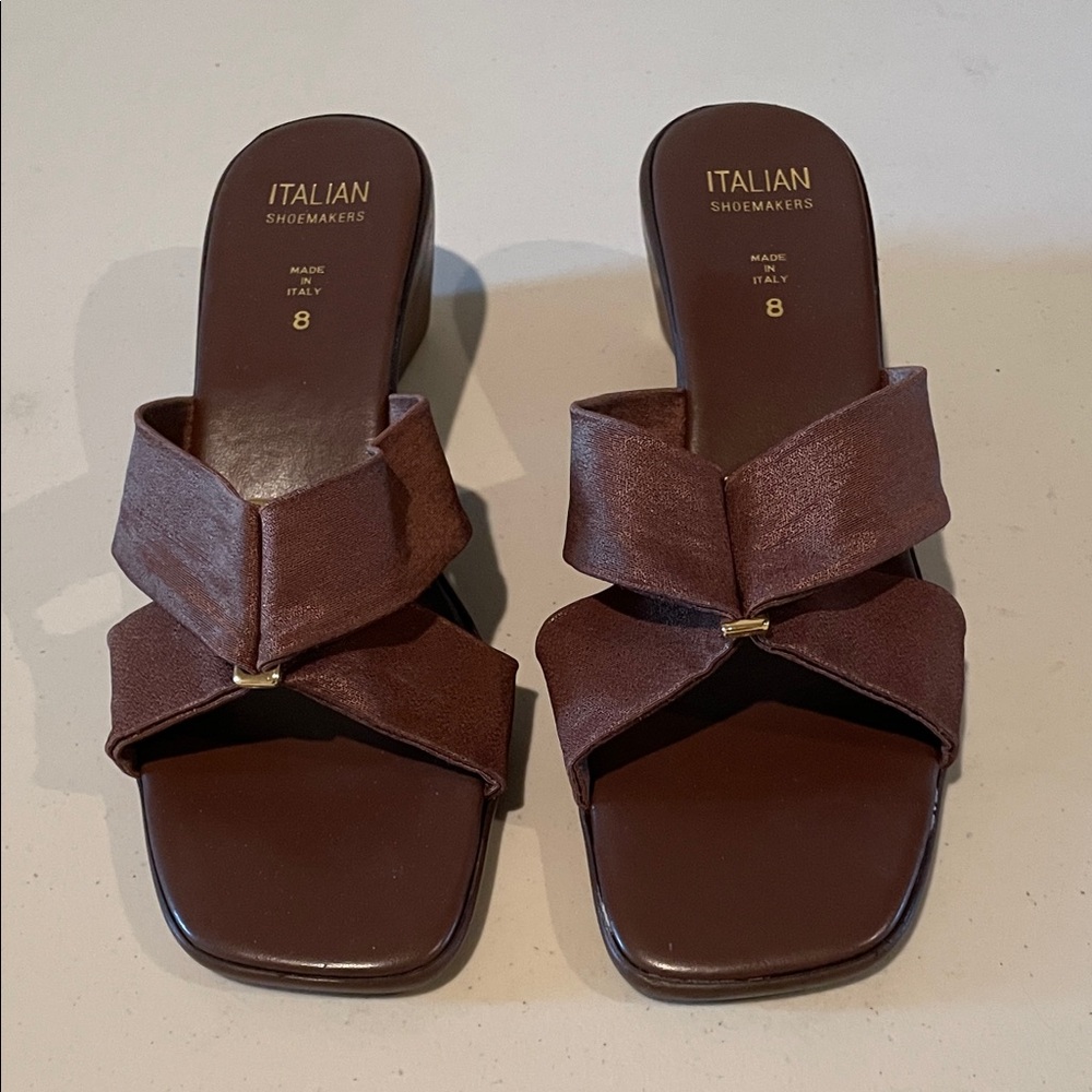 Italian Shoemakers Dark Brown Sandals